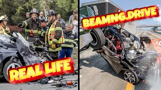 Accidents Based on Real Events on BeamNG.Drive #2 | Real Life - Flashbacks