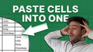 Copy-Paste Multiple Cells Into One Single Cell in Excel