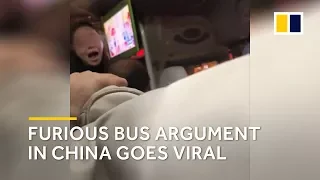 Furious bus argument in China goes viral