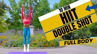 10 Min Sweaty Full Body HIIT HELL Workout (IN HEAVEN) | Intense & Energising | No Equipment