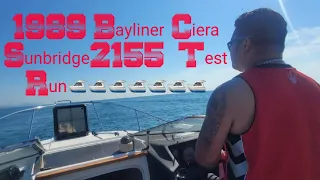 1989 Bayliner Ciera Sunbridge Testing On Water🚤🚤🚤🚤🚤🛥🛥🛥