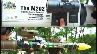 Военная модель игрушечного оружия M202, четыре стреляющих огня, Базука, плас