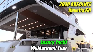 2020 Absolute Navetta 68 Luxury Yacht - Walkaround Tour - 2019 Fort Lauderdale Boat Show
