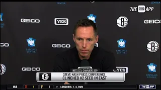 Steve Nash post game talks about Kyrie Irving 50/40/90 club, Kevin Durant taking over