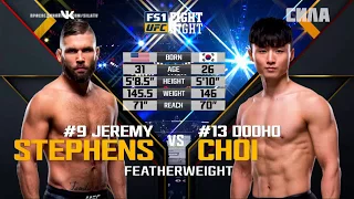 UFC FN 124 STEPHENS VS CHOI Full Fight Knockout