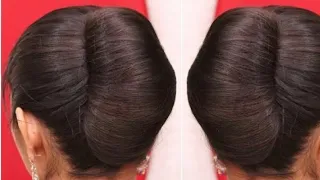 Simple & Easy Bun Hairstyle For Long Hair/ Summer quick hairstyle girls 🌼✨#short #shorts #hairstyle
