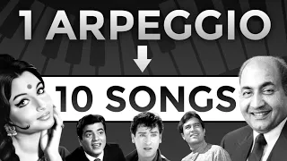 Play 10 Songs On Just 1 Easy Arpeggio Pattern (Old Hindi Songs Version) | PIX Series