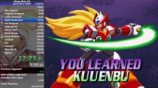 Speedrun: Mega Man X4 (PC) Zero 100% in 43:30 (PB)