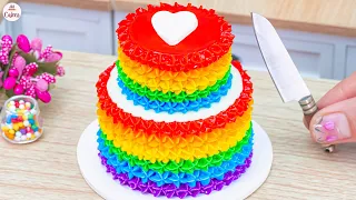 Amazing Rainbow Cake 🌈1000+ Miniature Rainbow Cake Recipe🌞Best Of Rainbow Cake Ideas