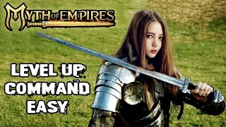 Myth of Empires how to level up command easy