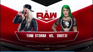WWE Raw| Toni Storm vs Shotzi WWE2K22