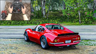 Ferrari Dino 246 GT - Forza Horizon 5 - Logitech G29 Steering Wheel Gameplay