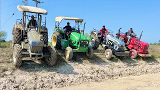 Tractor Jump in Canal | New Holland 3630 4wd | Mahindra 275 Di Xp Plus | Eicher 485 | John Deere