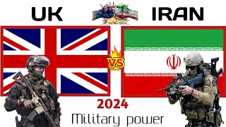 UK Kingdom Vs IRAN Military Power Comparison 2024 | Iran vs UK Military Power 2024