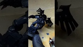 Airbrushing The Matt Black Armour of the Fury Assault Squad | Painting Raven Guard