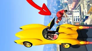 МАШИНА КОТОРАЯ ЕДЕТ ПО ЗДАНИЮ! *ВЫГНАЛ В ПОЛЕТЕ* ТРОЛЛИНГ В ГТА 5 ОНЛАЙН (GTA 5 ONLINE)