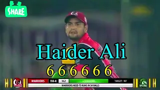 Haider Ali Batting in KPL | Best Power Hitting | Haider Ali Best Shots | SRGKPL 2021