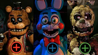 JUGANDO TODOS LOS FNAF PLUS / FNAF 1 2 3 PLUS