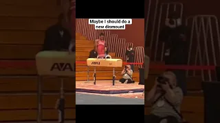 The guys reaction is so funny #gymnastics #mensgymnastics #sports #stanford #fail #strength #pommel