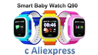 Обзор и настройка Smart Baby Watch Q90 с Aliexpress!