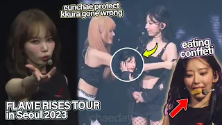 le sserafim's concert bloopers (mostly involved kkura)