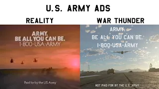 U.S. ARMY Commercial vs War Thunder