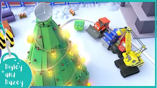 The Secret Christmas Tree  🚧 🚜 | Digley and Dazey | Kids Construction Truck Cartoons