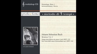 Singet dem Herrn ein neues Lied  BWV 225 - J.S. Bach - Basso 1 - Bass 1 - T1