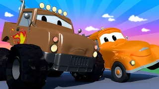 Tom camionul de tractari -  Monstertruckul Marley rateaza o cascadorie - Desene pentru copii