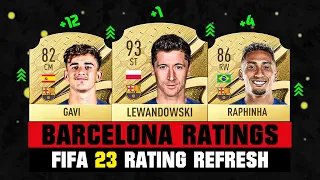 FIFA 23 | FC BARCELONA PLAYER RATINGS IN FIFA 23! 😱🔥 ft. Lewandowski, Gavi, Araujo...