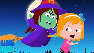 Flying Witches, Halloween Song And Spooky Cartoon Video