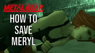 How to get Stealth Camo, Bandana and save Meryl in Metal Gear Solid (MGS ending items)