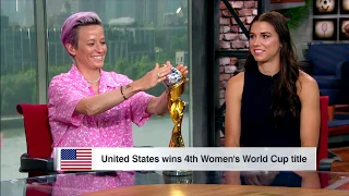 Alex Morgan & Pinoe: "This is the Greatest Women's Soccer Team Ever!" - Post-WWC Win v. NED - 7-9-19