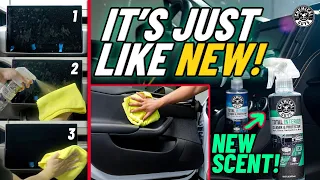 Clean 9 Interior Spots (+Bonus!) with only 1 Product - Total Interior New Car Scent - Chemical Guys