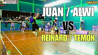 ADU KECEPATAN ! Raja Tarkam Juan / Alwi VS Reinard / Sangaji di Tarung Bebas Badminton KJA OPEN