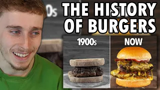 Reacting to I Cooked 100 Years of Burgers