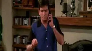Two and a half men Charlie hilarious scene