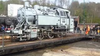 BR 80 auf der Drehschiebe in BO-Dahlhausen am 19.04.2015