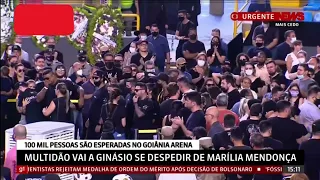 Banda de Marília Mendonça  chega ao velório momento emocionante #luto #mariliamendonça #banda #live