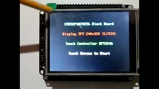 STM32F407VET6 Black + ILI9341 FSMC + Touch Screen - Test