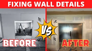 How To Apply Drywall Compound To Cover Up The Screw Holes & Joints Throughout The New Divider Wall