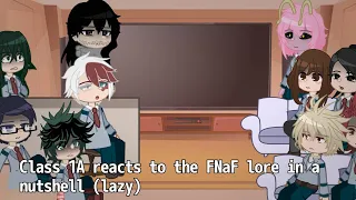 Class 1A reacts to the FNaF lore in a nutshell | By ViperSLASH | lazy |