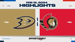 NHL Highlights | Ducks vs. Senators - February 15, 2024