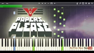 Papers, Please - Main Theme Piano Tutorial (Synthesia Cover)