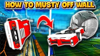 How to MUSTY FLICK OFF THE WALL + Training Pack - Rocket League Freestyle Tutorial 2024