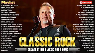 Queen, Nirvana, Led Zeppelin, Bon Jovi, Aerosmith, ACDC - Classic Rock Songs 70s 80s 90s Full Album