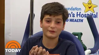 11-Year-Old Describes ‘Scariest Feeling’ Of Shark Bite In Shallow Water | TODAY