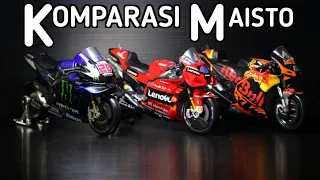 DIECAST MOTORCYCLE MOTOGP COLLECTION SCALE 1/18 MAISTO COMPARISON