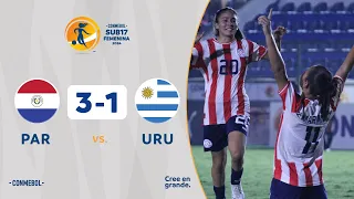 PARAGUAY vs. URUGUAY [3-1] | RESUMEN | CONMEBOL SUB17 FEM | FASE DE GRUPOS