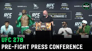 UFC 278 Press Conference: Kamaru Usman vs. Leon Edwards II